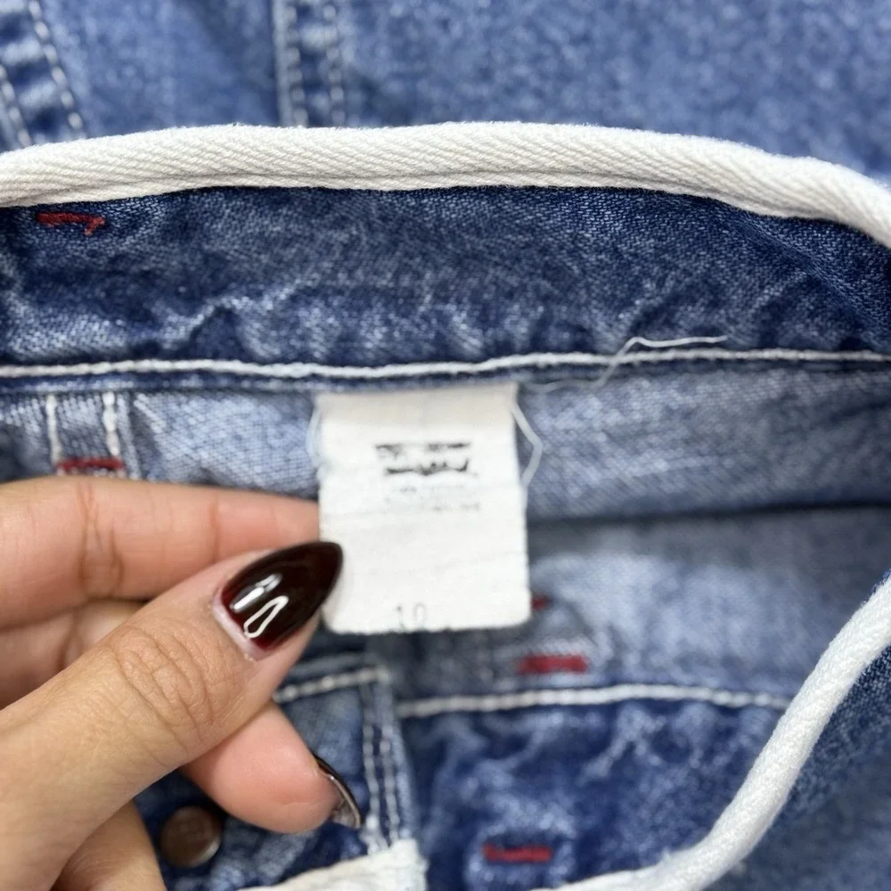 VTG Y2K Levi's Dry Goods‎ Carpenter Jeans Kids 10 Wide Leg Utility Denim Pants